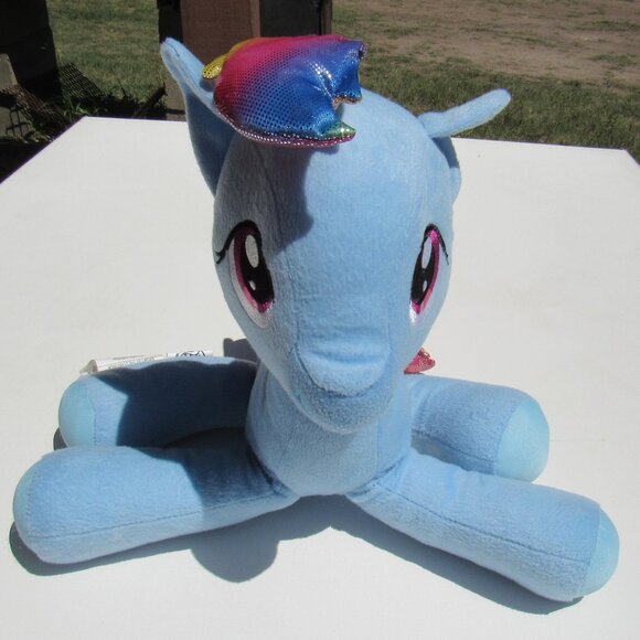 My Little Pony Sparkle Rainbow Dash Plush Toy Stuffed Animal Soft & Cuddly 07/17 - Picture 4 of 5